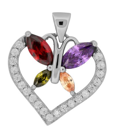 925 Sterling Silver Heart Pendant 